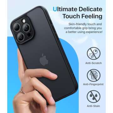 Shiiuou Shockproof iPhone 16 Pro Case with Camera Protection