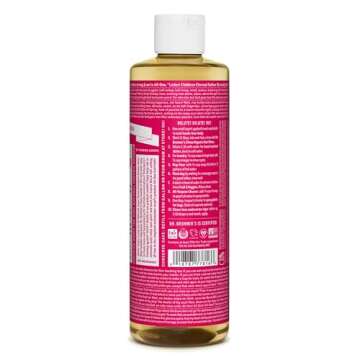 Dr. Bronner's - Pure-Castile Liquid Soap (Rose, 16 ounce, 2-Pack) - Made with Organic Oils, 18-in-1 ...
