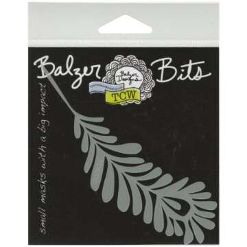 Crafters Workshop Balzer Bits Mask – 4x4 Inch Single Feather for Creative Art