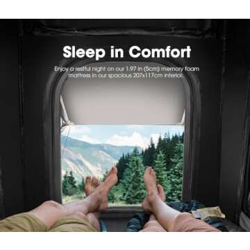 Hotham Lite Rooftop Tent - Lightweight & Cozy Camping Solution