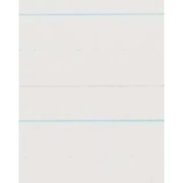 School Smart - 85320 Red & Blue Storybook Paper, 3/4 Inch Ruled Long Way, 11 x 8-1/2 Inches, Natural, 500 Sheets