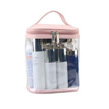 HAOGUAGUA Premium Clear Makeup Bag with Inner Pocket, Transparent Cosmetic Pouch for Travel or Every...