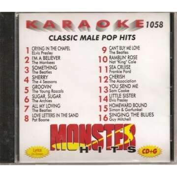 Monster #1058 Karaoke CDG Male Classic Pop & Oldies – Ultimate Karaoke Experience