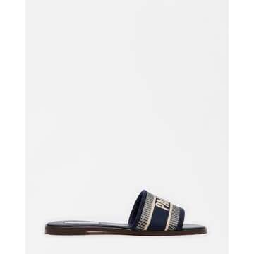 Steve Madden Women's Knox Sandal, Navy Multi, 6