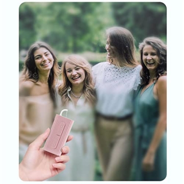 Pink Portable Dental Floss Case - 10 Picks for Travel & Oral Care