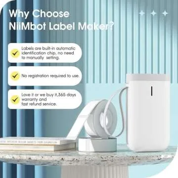 NiiMbot D11 Label Maker Machine Tape Included, Portable Wireless Connection Label Printer Multiple Templates Available for Phone Pad Easy to Use Office Home Organization USB Rechargeable (Green)