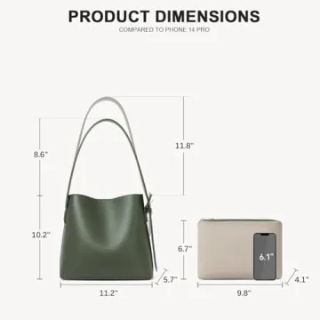 BOSTANTEN Vegan Leather Bucket Bag for Women - Trendy & Durable