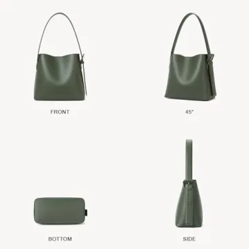 BOSTANTEN Vegan Leather Bucket Bag for Women - Trendy & Durable
