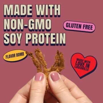 Louisville Vegan Jerky - Maple Bacon Vegan Meat - Lip-Smacking Vegan-Friendly & Vegetarian Jerky - Non-GMO Soy Protein, Gluten-Free High Protein Vegan Snacks - 3 oz, 10 Pack