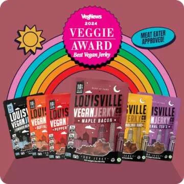 Louisville Vegan Jerky - Maple Bacon Vegan Meat - Lip-Smacking Vegan-Friendly & Vegetarian Jerky - Non-GMO Soy Protein, Gluten-Free High Protein Vegan Snacks - 3 oz, 10 Pack