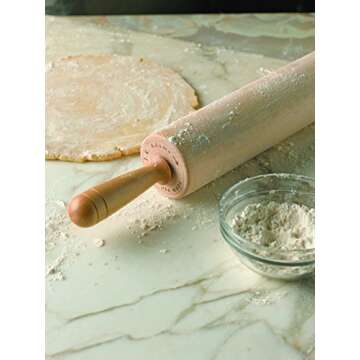 J.K. Adams Patisserie Maple Wood Rolling Pin, 12-inches by 2-3/4-inches