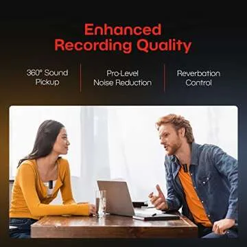 BearVlog Wireless Microphone Set for iPhone - 2 Lavalier Mics