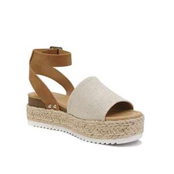 Comfortable Soda Topic Wedge Sandal for Casual Style