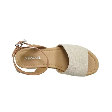 Comfortable Soda Topic Wedge Sandal for Casual Style