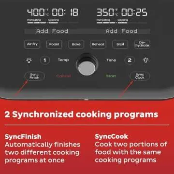 Instant Pot Vortex Plus XL 8QT ClearCook Air Fryer, Clear Windows & Custom Program Options,8-in-1 Functions that Crisps,Broils,Roasts, Dehydrates, Bakes, Reheats, from the Makers of Instant Pot, Black