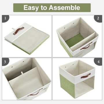 Bagnizer Linen Storage Cubes - 4 Pack Foldable Organizers