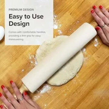Frieling Maple Rolling Pin - 15-Inch Versatile Baking Tool