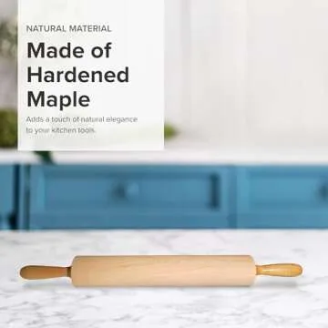 Frieling Maple Rolling Pin - 15-Inch Versatile Baking Tool