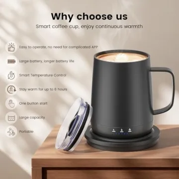 Smart Self Heating Coffee Mug with Temperature Control