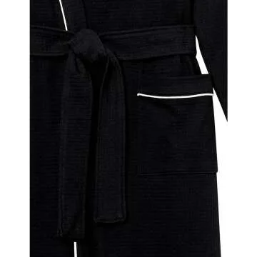 Lightweight Waffle Full-Length Robe for Women