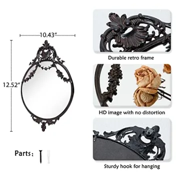 NIKKY HOME Vintage Mirror for Chic Home Decor Accent