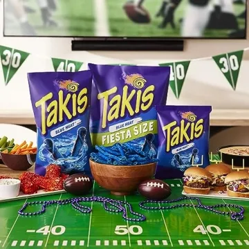 Takis Blue Heat Rolled Chips - Spicy Snack Indulgence