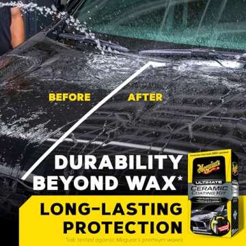 Meguiar's Ultimate Ceramic Coating Kit - Premium Kit for Cars Delivers Ultra-Durable Ceramic Protect...