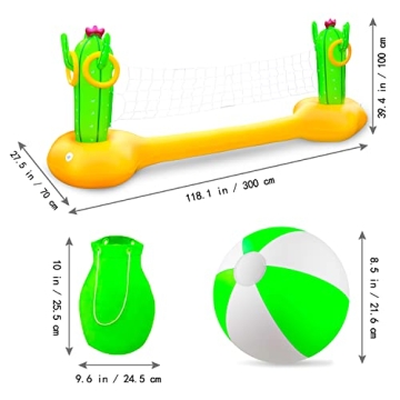Chuiendi Inflatable Pool Volleyball Set for Summer Fun