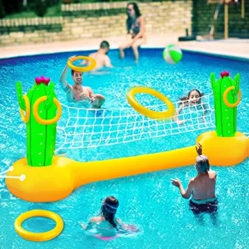 Chuiendi Inflatable Pool Volleyball Set for Summer Fun