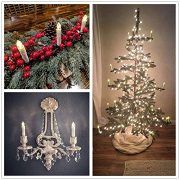 PChero 10pcs LED Taper Candles with Remote Control