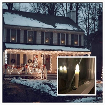 PChero 10pcs LED Taper Candles with Remote Control