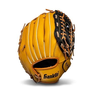 Franklin Sports Baseball and Softball Glove - Field Master - Baseball and Softball Mitt , 12" - Trap...