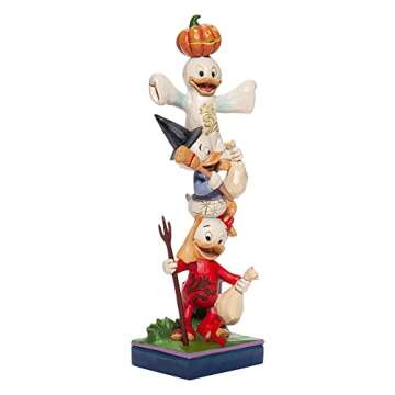 Enesco Jim Shore Disney Traditions Halloween Huey, Dewey and Louie Stacked Figurine, 8.5 Inch, Multicolor