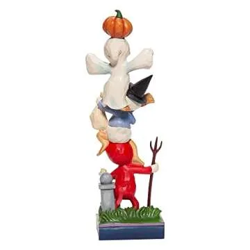 Enesco Jim Shore Disney Traditions Halloween Huey, Dewey and Louie Stacked Figurine, 8.5 Inch, Multicolor