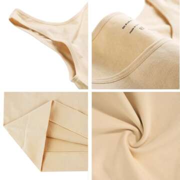 EUYZOU Women's Tummy Control Shapewear Tank Tops - Seamless Body Shaper Compression Top