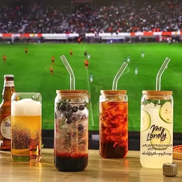 Stylish VITEVER 20 OZ Glass Cups Set - Perfect Gift