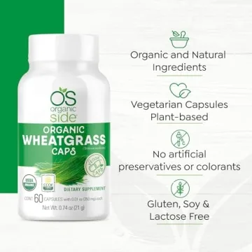 Organic Wheatgrass Capsules for Energy and Immunity
