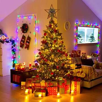 Stunning Metal Star Tree Topper for Christmas Holidays