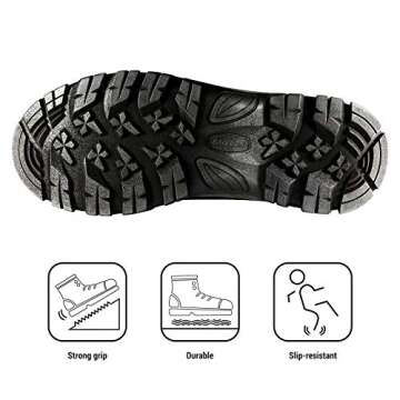 NORTIV 8 Men's Insulated Waterproof Winter Boots - Size 9, Black