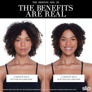 slip The Original Queen Pure Silk Pillow Case - 100% Pure 22 Momme Mulberry Silk - Queen Standard Si...