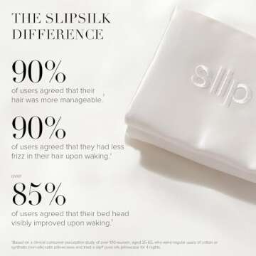 slip The Original Queen Pure Silk Pillow Case - 100% Pure 22 Momme Mulberry Silk - Queen Standard Size - Anti-Aging, Anti-BedHead, Anti-Sleep Crease, Initial Collection: Letter V (20" x 30")