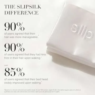 slip The Original Queen Pure Silk Pillow Case - 100% Pure 22 Momme Mulberry Silk - Queen Standard Size - Anti-Aging, Anti-BedHead, Anti-Sleep Crease, Initial Collection: Letter V (20" x 30")