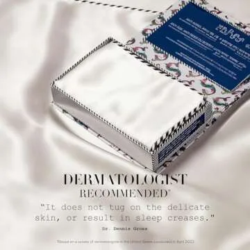 slip The Original Queen Pure Silk Pillow Case - 100% Pure 22 Momme Mulberry Silk - Queen Standard Size - Anti-Aging, Anti-BedHead, Anti-Sleep Crease, Initial Collection: Letter V (20" x 30")