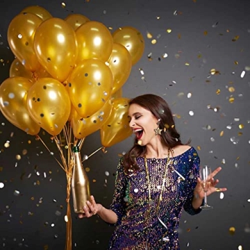 Gold Glitter Star Dangle Earrings for New Year's Eve Celebration