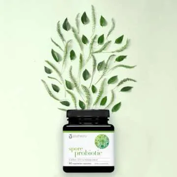 Youtheory Spore Probiotic - 6 Billion CFU - Probiotic Digestive Supplement* - Resists Stomach Acid Breakdown* - Dairy, Gluten & Soy Free - 60 Vegetarian Capsules