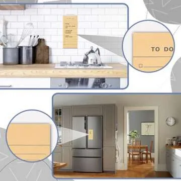 Utron 6 Pack Vintage Magnetic Notepads for Refrigerator, 50 pages/book Grocery List Magnet Pad for Fridge, Design Magnetic Grocery List Pad for Fridge, Grocery List Notepad, To-Do List