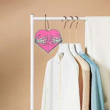 Car Air Fresheners - Pink Ghost Cute Car Interior Accessories Hanging Scents Anime Freshener Automotive Room Decor for Women Teen Girls Gift 5Pcs