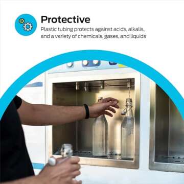 EZ-FLO 1/2 Inch ID PVC Clear Vinyl Tubing - 10 Feet