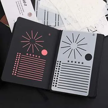 Ultimate 18 pcs Journal Stencil Set for Productive Planning