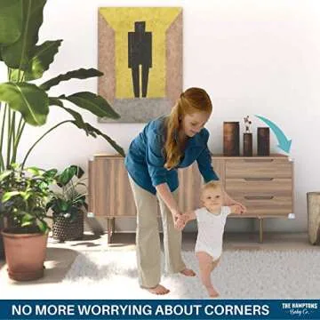 The Hamptons Baby Caring Corner Guards | Premium Clear Corner Protectors | Safety Furniture Bumpers | Long Lasting, Pre-Applied Gel Adhesive | Sharp Corner Cushion
